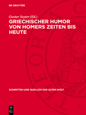 cover image of Griechischer Humor von Homers Zeiten bis heute